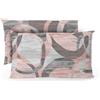 BANZAII TEXTILE INNOVATOR ONLINE Banzaii Coppia Federe 50x80 cm con Cerniera 100% Microfibra Manopesca, Set 2 Federe con Zip 50x80 cm, Made in Italy, Sara Rosa