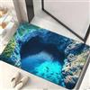 JUXDZISHW Zerbino Trappola Sporco, Tappetino Antiscivolo Lavabile in Lavatrice, 3D Optical Illusion, Zerbino d'Ingresso con Microfibre Morbide Assorbenti per Cane, Ingresso, Port,O,60 * 90cm