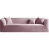KYJSW Velluto Copridivano Chesterfield 1/2/3/4 Posti Fodera Per Divano Elasticizzato Fodere Per Cuscini Antiscivolo Antimacchia Lavabile (Rosa,XL SOFA)