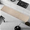 Comart - Tappeto Cucina Trama - 50x240 cm - Antiscivolo - Assorbente - Facile da Pulire - Passatoia in Poliestere Intrecciato - Resistente - Moderno - Runner per Corridoio e Entrata - Beige