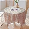 FMIYJUN Tovaglie quadrate in lino e cotone, senza pieghe, per cucina, sala da pranzo, feste, matrimoni, colore caffè