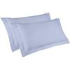 Ipersan Coppia Federe Cuscino Letto, a Tre Volani, 100% Cotone Mercerizzato, Misura 52x83 cm + 6 cm, Tinta Unita, Linea Vivere a Colori, Prodotto Europeo
