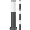 ledscom.de 4 lampade da vialetto/lampioni da marciapiede PORU per esterni, IP44, 39 cm, antracite, 1x E27 max. 40 W