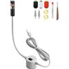 Generic Luce di posizionamento magnetica per macchina da cucire puntino regolabile/linea retta/proiezione mirino per cucire Quilting allineamento preciso, braccio pieghevole USB (croce)