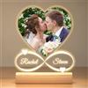 Jkolalin Cornice Personalizzata con Foto, Lampada Personalizzata con Foto, Quadro Personalizzato, Regali Personalizzati per Donna Uomo, Regalo Anniversario Matrimonio, Regalo San Valentino per Lui Lei