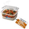 G.M. DISTRIBUZIONE GM 50 Pezzi Contenitori Ermetici per Alimenti Caldi con Coperchio, Formato 500 ml, Vaschette Termiche con chiusura Ermetica Salvaliquidi, Utilizzabili in Forno Microonde, Congelatore, Riutilizzabili