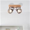 Lightbox Faretto da soffitto Lightbox dall'elegante design industriale | 27 x 12 cm | faretto da soffitto rustico con elegante design industriale - 27x11,5cm