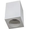 UNIVERSO Porta faretto quadrato plafoniera GU10 gesso bianco luce casa soffitto interni negozio 230V