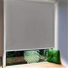 Froadp 100x140cm Tenda a Rullo Esterna, Tenda Avvolgibile Oscurante con Morsetti e Catenella, Privacy Tenda Riflettente con Funzione Termica, Protezione Solare Tenda per Finestre e Porte(Grigio)