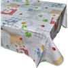 GX GARGIX GARGIX Tovaglia Plastificata Antimacchia Pvc Rettangolare Rotonda 6 12 Posti stampata (PVC-120, 160X160 TONDA)