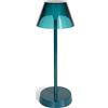 WD Lifestyle LAMPADA DA TAVOLO PORTATILE RICARICABILE COLOR PETROLIO H34CM WD LIFESTYLE