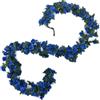 Yurosiay Set di 2 rose artificiali, 2,4 m (2,4 m), eleganti fiori di seta da appendere per matrimoni e feste