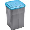 M home by Mazzei Mondex M-Home EcoBin - Pattumiera per Il Riciclaggio, con Sistema di aggancio Connect Ready, Plastica, Grigio/Blu, 45L