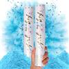 PrimePure Gender Reveal Sparacoriandoli - Cannoni Polvere Biodegradabile Fumogeno - Blu, Confezione da 2 - Fumogeni Ideali per Gender Reveal Party, Rivelazione del Genere Bambino