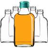 KADAX Flachmann 100ml, 10 pezzi, piccole bottiglie di vetro con tappo a vite, flaconcini, bottiglie vuote da riempire, mini bottiglie per liquori, per grappa (Verde)
