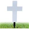 GUOHUA della Croce Solare | Luci tombali solari per cimitero,Cimitero LED Jesus Cross Light Decorazione Pathway Luce paesaggistica, memoriale propri Cari
