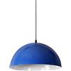 CHUNGYANG Lampada A Sospensione con Base E27, Paralume Semicircolare in Metallo Colorato Macaron, Luci A Sospensione personalità Creativa, Semplici Lanterne A Sospensione A Soffitto A 1 Testa