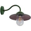 Lindby Applique da esterni dimmerabile (Moderno) colore Verde, in Alluminio applique lampada LED outdoor per facciata/parete terrazzo e balcone