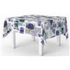 HOME ZEN HOUSEHOLD LINEN BELLISSIMA TOVAGLIA COPRITAVOLO NO STIRO ANTIPIEGA STAMPA MODERNA ART CHERRY (LAVANDA, 140X140 CM)