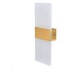 VR VETRINEINRETE Vetrineinrete® Applique moderno a led rettangolare 10 watt da parete doppia emissione lampada da interno 3 colorazione di luce tecnologia CCT (Oro)
