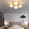 DHGIE Plafoniera A LED Illuminazione Del Soggiorno Plafoniere Nelle Stanze Dei Ragazzi E Delle Ragazze Camera Dei Bambini Colore Regolabile Paralume In Vetro Colorato Bianco Camera Da Letto ( Color : Colour