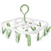 Dorunova Stendi Accessorio Appendi Calzini Per Stendino Calze, Supporto Capi Stendere Stendibiancheria (Quadrato, Verde Chiaro)