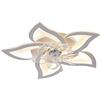 MONIK 100W DC Ventilatore da Soffitto con Luce E Telecomando Diametro Silenzioso Plafoniera LED Soffitto Dimmerabile Ceiling Lamp Ventilatori da Soffitto con Lampada 6 Velocita per Camera da Letto