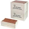 S.I.C Cassetta Pieghevole,Con coperchio in legno,tavolo pieghevole da campeggio,Scatola Portaoggetti, per Armadio, Casa, Auto, Viaggio, Campeggio, (Crema, 2*（50.5 * 35.5 * 29CM）)