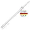 Oktaplex lighting Set di 2 Oktaplex, listelli luminosi LED Riva, piatti, bianco caldo, 120 cm, 1100 lm, luce da cucina con interruttore, 15 W, 230 V, lampada da incasso per cucina, colore argento
