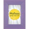 Wallazz Cornice Portafoto in Legno Pregiato - Made in Italy - Vetro Sintetico Infrangibile Crilex - Disponibile in Diverse Varianti - Design Italiano e Qualità Artigianale, 13x18cm Lilla