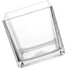 Kichvoe Vaso di Vetro Cubo Spesso Trasparente Quadrato per Fiori