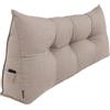 POKAR Cuscino Schienale Divano 160x50x20 cm | Cuscino da Lettura per Divano e Letto con Appoggio Schiena Grande | Cuscino a Cuneo Triangolare con Tasche Laterali | Certificato Oeko Tex 100 | Beige