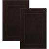 Betz Set di 2 scendibagni misure 50 x 70 cm 100% cotone scendibagno tappeto da bagno Premium qualità 650 g/m² 10 colori sono disponibili Colore marrone scuro