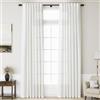 Nanspring Tende bianco sporco extra lunghe 330,2 cm di lunghezza, set di 2 pannelli per soggiorno, con linguetta posteriore, decorazione moderna in stile rustico e costiero, in cotone testurizzato