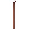 TAO LUCE ZEN Doubleside, Faro LED con Illuminazione Bilaterale per Esterni, Finitura Corten, Design Minimalista, 12W, 1200 Lumen, IP66, Altezza 122,5 cm
