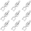 SUNNYCLUE 1 SCATOLA 9 PZ Chiusure Pieghevoli In Ottone Da 20 mm Estensori e Fermagli per Bracciale In Argento Chiusure per Estensioni per Collana In Metallo Chiusura per Chiusure Pieghevoli per Creazi