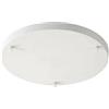 LEDSone Multi Outlet - Rosone da soffitto a 3 punti, in ottone, a goccia multipla, per soffitto o plafoniera a sospensione, illuminazione industriale vintage (Bianco, 1 confezione)