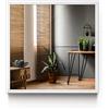 Tulup Specchio Cornice Bianca 50x50 cm Moderno Grand Bagno Glass Wall Temperato Industriale Soggiorno