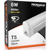 Eurocali LED Sottopensile 30cm Raccordabile T5 6W Bianco Caldo 3000K 660 lumen