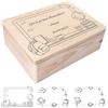 Creative Deco Scatola Regalo Scuola Personalizzata con Il tuo Testo | Por Grembiule Scolastico | Personalizzato Scatola di Legno dei Ricordi | Per Donna, Uomo | Stampa a colori