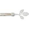 emmevi Bastone Tenda Ferro Estendibile Asta Scorritenda Anelli mod.BASTONE TENDA FOGLIE 120-210 SHABBY CHIC