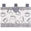 emmevi Copriforno Morbido Shabby Chic Cuori Passanti Tessuto Chiusura A Strappo Copri Forno Cucina (B)