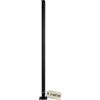 YASTA Palo per Lampione Solare 3 Metri, Supporto Nero con Finitura Ruvida con Diametro 7.5cm, Base Rinforzata per Fari LED Esterni, Giardino e Cortile - Design Moderno e Antigraffio