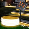 KISUFU 24V Solar Neon Light outdoor LED Strips, IP68 impermeabile 320 LEDs/m strisce LED con 1200mah 8 modalità solare con inserto di terra luce per casa giardino matrimonio festa di Natale.