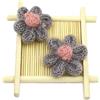 Anevous 30 pezzi toppe di fiori lavorati a maglia, applicazioni all'uncinetto con fiorellini, applicazioni da cucire da applicare, ornamento di fiori di lana per cucito fai da te abbigliamento vestiti
