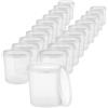 BenBow Secchio con coperchio 30l trasparente 20x 30 litri - sicuro per gli alimenti, stabile, ermetico, a prova di perdite, inodore - contenitore di stoccaggio in plastica, con maniglie - vuoto