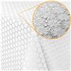 Anro - Tovaglia in vinile cerata, effetto pizzo, impermeabile, 100% vinile PVC, Fiori camomilla bianco., 100 x 138cm