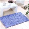 ele ELEOPTION Soft Shag Tappetino da Bagno Tappeto Cucina Porta Porta Piedini Tappetino Striscia Antiscivolo Zerbino Assorbente Tappetini da bagno Doccia Shaggy Carpet - 45 x 70 cm, Viola