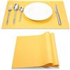Ainimi Set di 2 tovagliette in silicone, misura grande, 45 x 32 cm Giallo