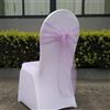 CNFQ Confezione da 50 fiocchi in organza per sedia, per battesimo, compleanno, matrimonio, decorazione (lavanda)